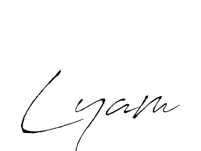 How to make Lyam signature? Antro_Vectra is a professional autograph style. Create handwritten signature for Lyam name. Lyam signature style 6 images and pictures png