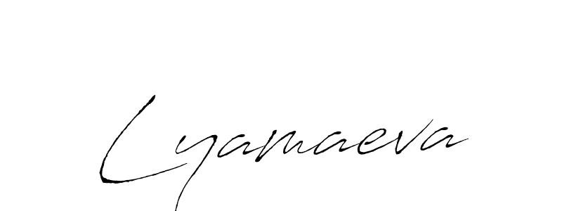 Create a beautiful signature design for name Lyamaeva. With this signature (Antro_Vectra) fonts, you can make a handwritten signature for free. Lyamaeva signature style 6 images and pictures png