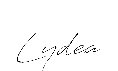 Lydea stylish signature style. Best Handwritten Sign (Antro_Vectra) for my name. Handwritten Signature Collection Ideas for my name Lydea. Lydea signature style 6 images and pictures png