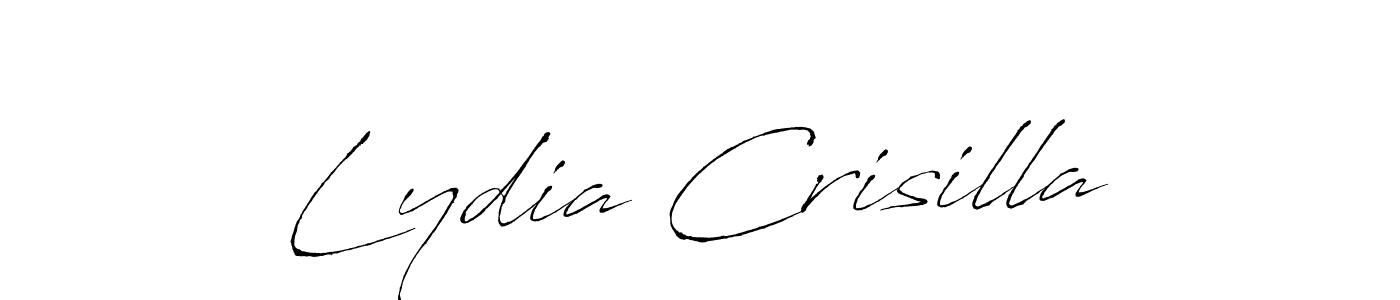 The best way (Antro_Vectra) to make a short signature is to pick only two or three words in your name. The name Lydia Crisilla include a total of six letters. For converting this name. Lydia Crisilla signature style 6 images and pictures png
