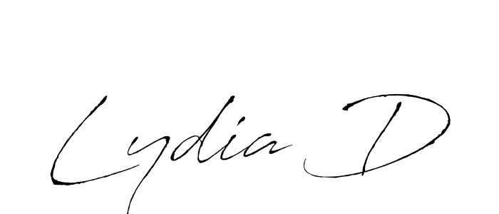How to make Lydia D signature? Antro_Vectra is a professional autograph style. Create handwritten signature for Lydia D name. Lydia D signature style 6 images and pictures png