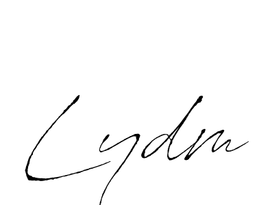 Lydm stylish signature style. Best Handwritten Sign (Antro_Vectra) for my name. Handwritten Signature Collection Ideas for my name Lydm. Lydm signature style 6 images and pictures png