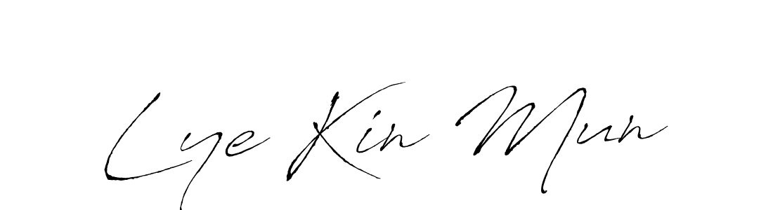 Use a signature maker to create a handwritten signature online. With this signature software, you can design (Antro_Vectra) your own signature for name Lye Kin Mun. Lye Kin Mun signature style 6 images and pictures png