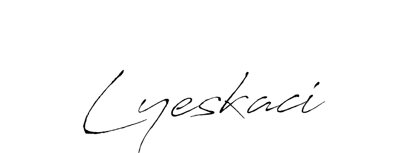 You can use this online signature creator to create a handwritten signature for the name Lyeskaci. This is the best online autograph maker. Lyeskaci signature style 6 images and pictures png