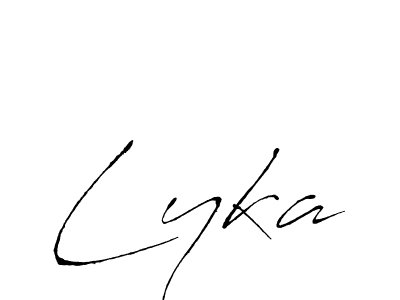 Once you've used our free online signature maker to create your best signature Antro_Vectra style, it's time to enjoy all of the benefits that Lyka name signing documents. Lyka signature style 6 images and pictures png