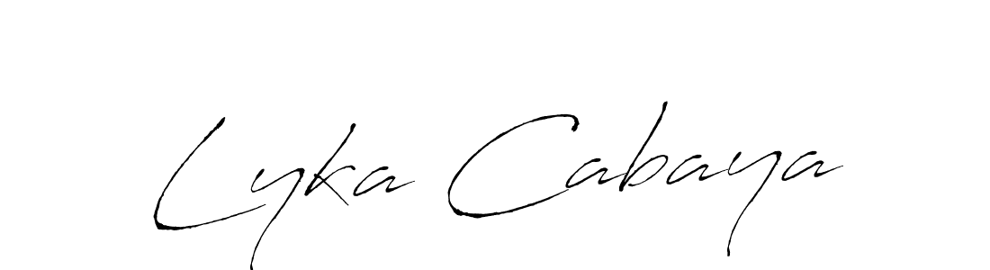It looks lik you need a new signature style for name Lyka Cabaya. Design unique handwritten (Antro_Vectra) signature with our free signature maker in just a few clicks. Lyka Cabaya signature style 6 images and pictures png