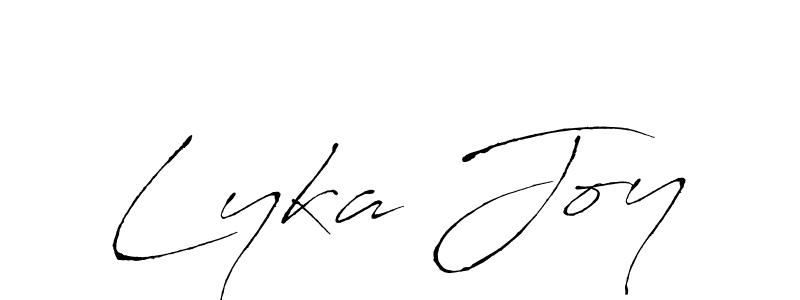 Use a signature maker to create a handwritten signature online. With this signature software, you can design (Antro_Vectra) your own signature for name Lyka Joy. Lyka Joy signature style 6 images and pictures png