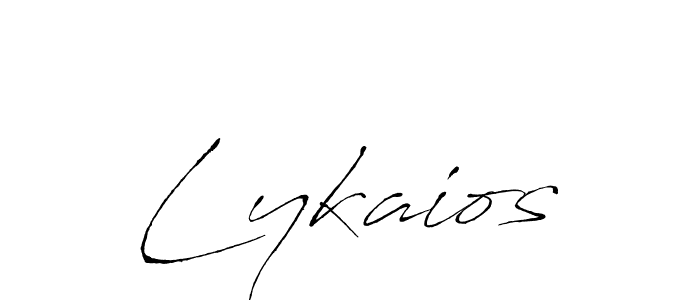 Antro_Vectra is a professional signature style that is perfect for those who want to add a touch of class to their signature. It is also a great choice for those who want to make their signature more unique. Get Lykaios name to fancy signature for free. Lykaios signature style 6 images and pictures png