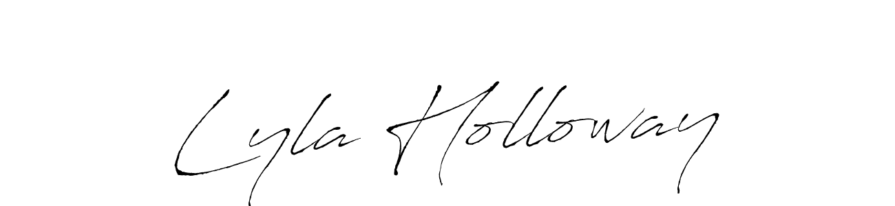Lyla Holloway stylish signature style. Best Handwritten Sign (Antro_Vectra) for my name. Handwritten Signature Collection Ideas for my name Lyla Holloway. Lyla Holloway signature style 6 images and pictures png
