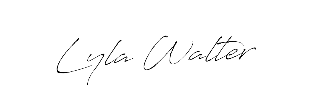 You should practise on your own different ways (Antro_Vectra) to write your name (Lyla Walter) in signature. don't let someone else do it for you. Lyla Walter signature style 6 images and pictures png