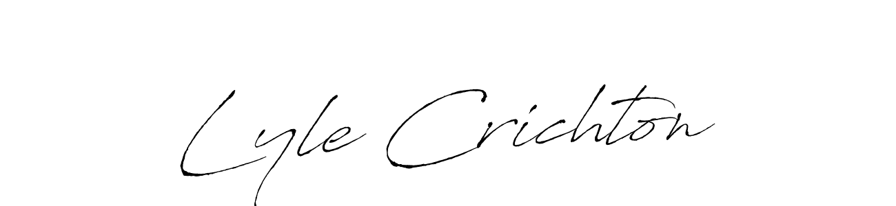 You should practise on your own different ways (Antro_Vectra) to write your name (Lyle Crichton) in signature. don't let someone else do it for you. Lyle Crichton signature style 6 images and pictures png