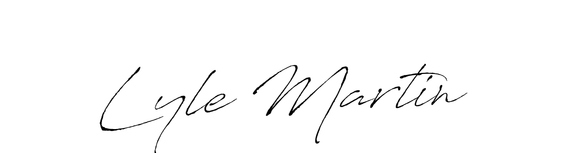 Lyle Martin stylish signature style. Best Handwritten Sign (Antro_Vectra) for my name. Handwritten Signature Collection Ideas for my name Lyle Martin. Lyle Martin signature style 6 images and pictures png