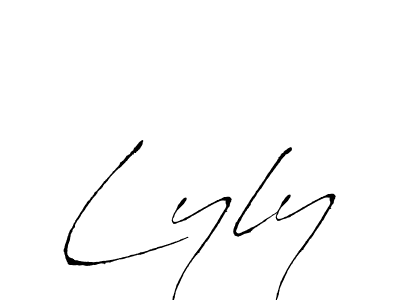 You should practise on your own different ways (Antro_Vectra) to write your name (Lyly) in signature. don't let someone else do it for you. Lyly signature style 6 images and pictures png