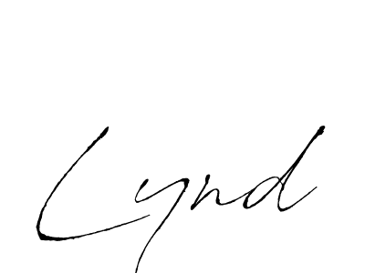 Use a signature maker to create a handwritten signature online. With this signature software, you can design (Antro_Vectra) your own signature for name Lynd. Lynd signature style 6 images and pictures png