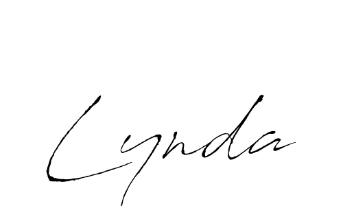 Use a signature maker to create a handwritten signature online. With this signature software, you can design (Antro_Vectra) your own signature for name Lynda. Lynda signature style 6 images and pictures png