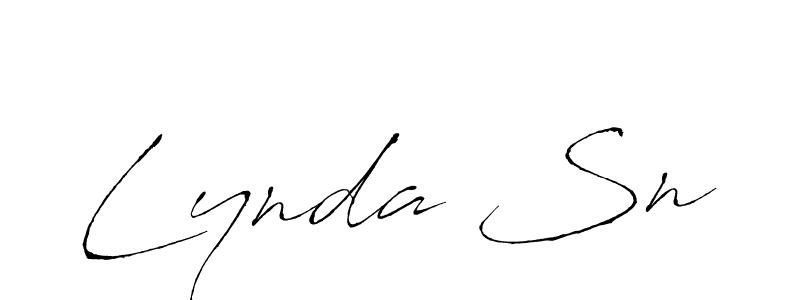 Similarly Antro_Vectra is the best handwritten signature design. Signature creator online .You can use it as an online autograph creator for name Lynda Sn. Lynda Sn signature style 6 images and pictures png
