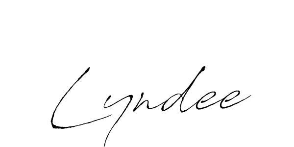 Lyndee stylish signature style. Best Handwritten Sign (Antro_Vectra) for my name. Handwritten Signature Collection Ideas for my name Lyndee. Lyndee signature style 6 images and pictures png
