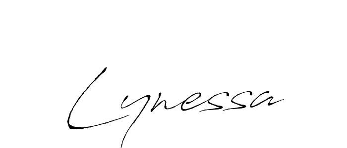 Lynessa stylish signature style. Best Handwritten Sign (Antro_Vectra) for my name. Handwritten Signature Collection Ideas for my name Lynessa. Lynessa signature style 6 images and pictures png