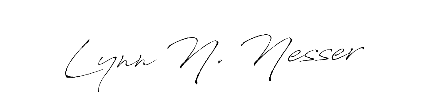 Create a beautiful signature design for name Lynn N. Nesser. With this signature (Antro_Vectra) fonts, you can make a handwritten signature for free. Lynn N. Nesser signature style 6 images and pictures png
