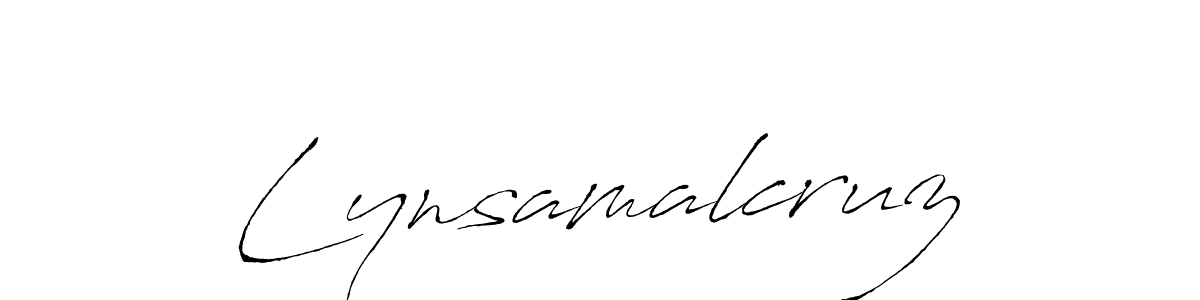 Make a beautiful signature design for name Lynsamalcruz. With this signature (Antro_Vectra) style, you can create a handwritten signature for free. Lynsamalcruz signature style 6 images and pictures png