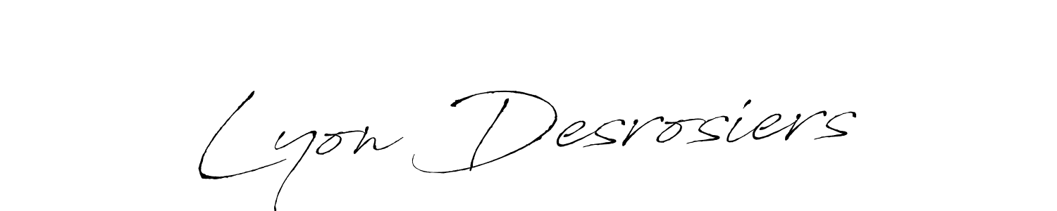 if you are searching for the best signature style for your name Lyon Desrosiers. so please give up your signature search. here we have designed multiple signature styles  using Antro_Vectra. Lyon Desrosiers signature style 6 images and pictures png