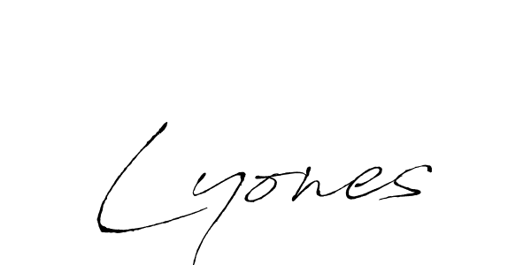 Antro_Vectra is a professional signature style that is perfect for those who want to add a touch of class to their signature. It is also a great choice for those who want to make their signature more unique. Get Lyones name to fancy signature for free. Lyones signature style 6 images and pictures png