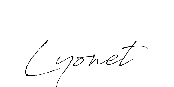 Also we have Lyonet name is the best signature style. Create professional handwritten signature collection using Antro_Vectra autograph style. Lyonet signature style 6 images and pictures png
