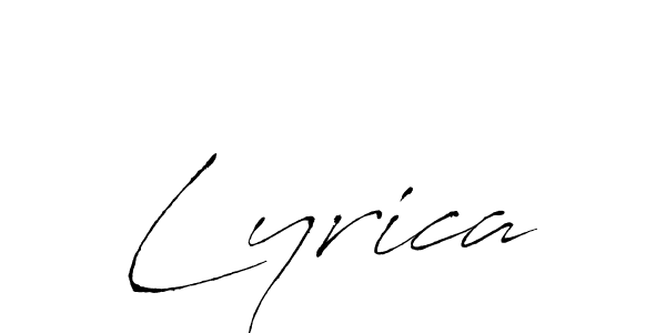 Also we have Lyrica name is the best signature style. Create professional handwritten signature collection using Antro_Vectra autograph style. Lyrica signature style 6 images and pictures png