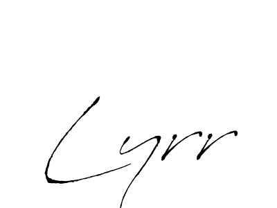 How to make Lyrr signature? Antro_Vectra is a professional autograph style. Create handwritten signature for Lyrr name. Lyrr signature style 6 images and pictures png