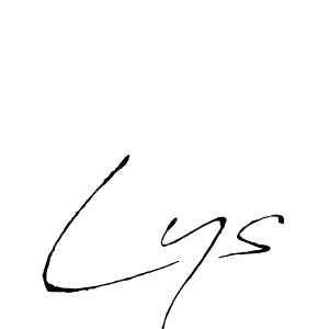 Create a beautiful signature design for name Lys. With this signature (Antro_Vectra) fonts, you can make a handwritten signature for free. Lys signature style 6 images and pictures png