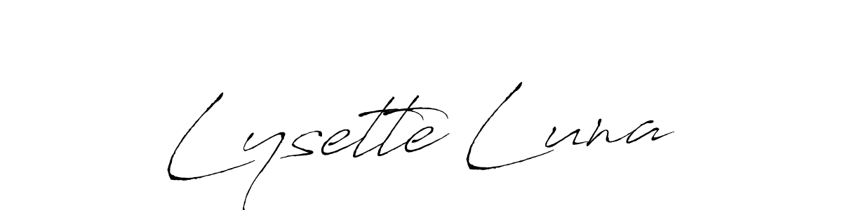 Also we have Lysette Luna name is the best signature style. Create professional handwritten signature collection using Antro_Vectra autograph style. Lysette Luna signature style 6 images and pictures png