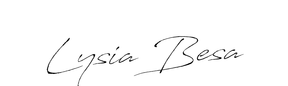 Lysia Besa stylish signature style. Best Handwritten Sign (Antro_Vectra) for my name. Handwritten Signature Collection Ideas for my name Lysia Besa. Lysia Besa signature style 6 images and pictures png