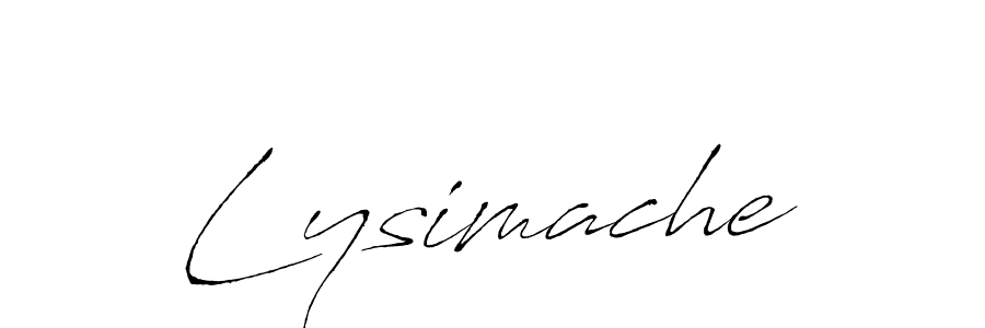 Create a beautiful signature design for name Lysimache. With this signature (Antro_Vectra) fonts, you can make a handwritten signature for free. Lysimache signature style 6 images and pictures png