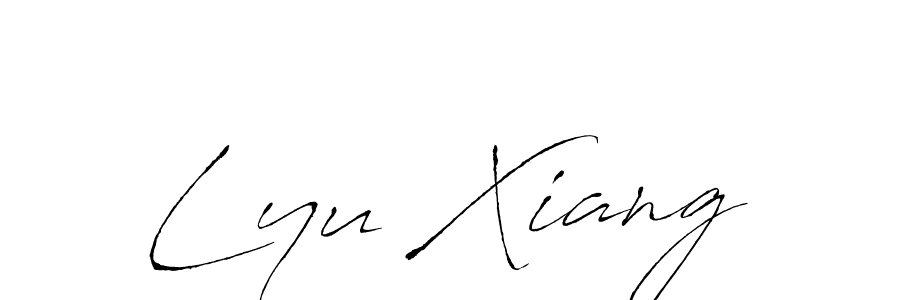 How to Draw Lyu Xiang signature style? Antro_Vectra is a latest design signature styles for name Lyu Xiang. Lyu Xiang signature style 6 images and pictures png