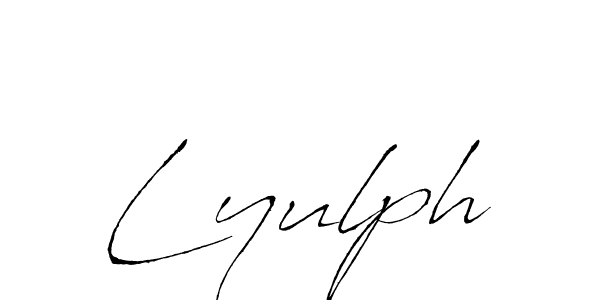 The best way (Antro_Vectra) to make a short signature is to pick only two or three words in your name. The name Lyulph include a total of six letters. For converting this name. Lyulph signature style 6 images and pictures png