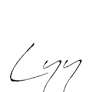 Lyy stylish signature style. Best Handwritten Sign (Antro_Vectra) for my name. Handwritten Signature Collection Ideas for my name Lyy. Lyy signature style 6 images and pictures png