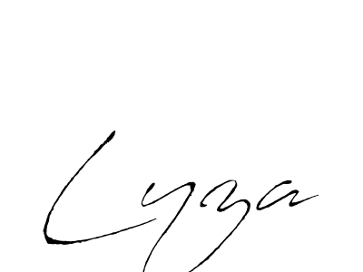 if you are searching for the best signature style for your name Lyza. so please give up your signature search. here we have designed multiple signature styles  using Antro_Vectra. Lyza signature style 6 images and pictures png