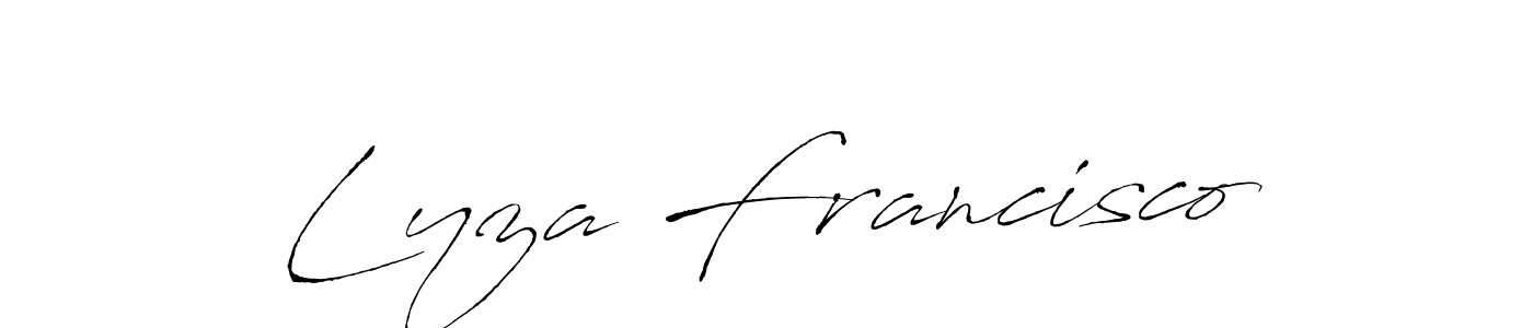 Create a beautiful signature design for name Lyza Francisco. With this signature (Antro_Vectra) fonts, you can make a handwritten signature for free. Lyza Francisco signature style 6 images and pictures png