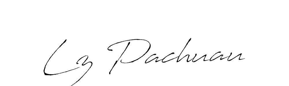Make a beautiful signature design for name Lz Pachuau. With this signature (Antro_Vectra) style, you can create a handwritten signature for free. Lz Pachuau signature style 6 images and pictures png