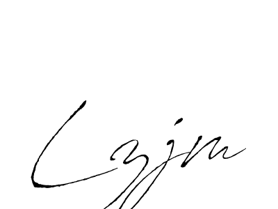 Use a signature maker to create a handwritten signature online. With this signature software, you can design (Antro_Vectra) your own signature for name Lzjm. Lzjm signature style 6 images and pictures png