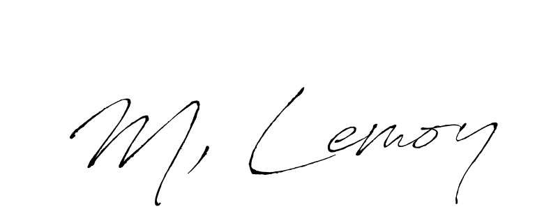 Use a signature maker to create a handwritten signature online. With this signature software, you can design (Antro_Vectra) your own signature for name M, Lemoy. M, Lemoy signature style 6 images and pictures png