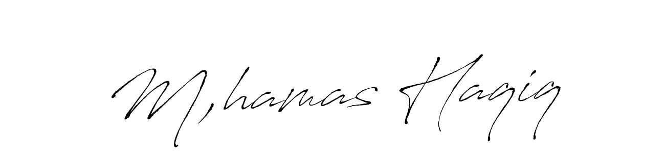 Make a beautiful signature design for name M,hamas Haqiq. Use this online signature maker to create a handwritten signature for free. M,hamas Haqiq signature style 6 images and pictures png