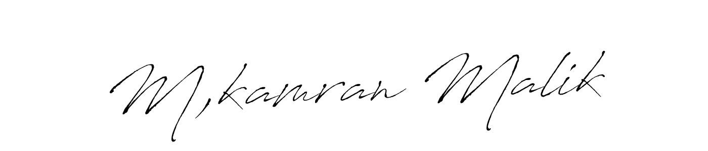 The best way (Antro_Vectra) to make a short signature is to pick only two or three words in your name. The name M,kamran Malik include a total of six letters. For converting this name. M,kamran Malik signature style 6 images and pictures png