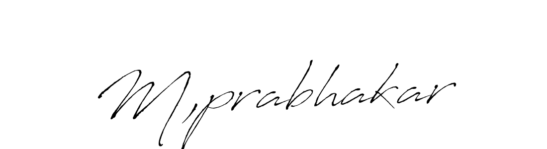 This is the best signature style for the M,prabhakar name. Also you like these signature font (Antro_Vectra). Mix name signature. M,prabhakar signature style 6 images and pictures png