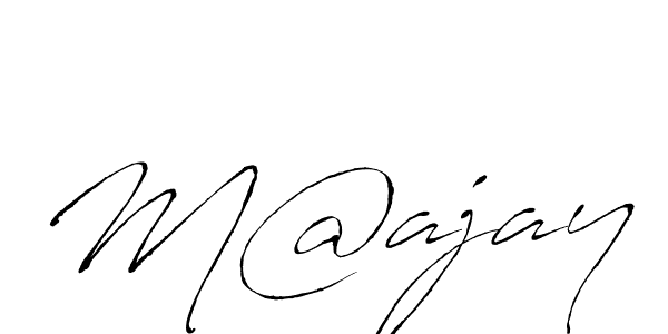 You should practise on your own different ways (Antro_Vectra) to write your name (M@ajay) in signature. don't let someone else do it for you. M@ajay signature style 6 images and pictures png