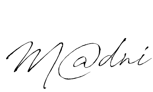 Use a signature maker to create a handwritten signature online. With this signature software, you can design (Antro_Vectra) your own signature for name M@dni. M@dni signature style 6 images and pictures png