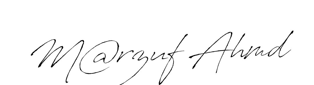 Design your own signature with our free online signature maker. With this signature software, you can create a handwritten (Antro_Vectra) signature for name M@rzuf Ahmd. M@rzuf Ahmd signature style 6 images and pictures png