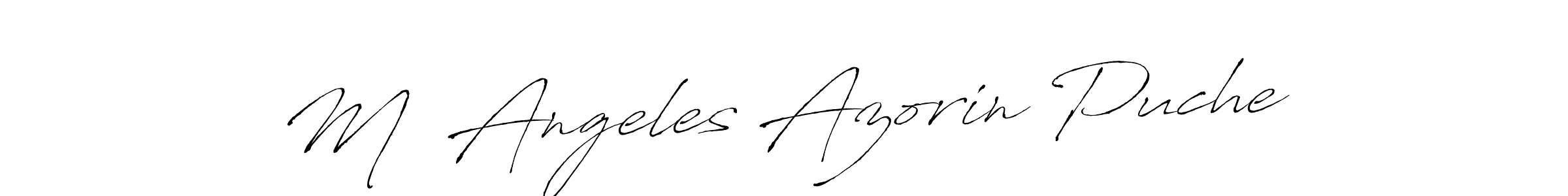 This is the best signature style for the Mª Angeles Azorin Puche name. Also you like these signature font (Antro_Vectra). Mix name signature. Mª Angeles Azorin Puche signature style 6 images and pictures png