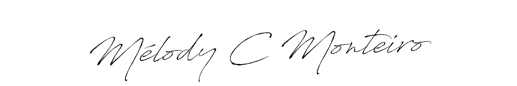 Also You can easily find your signature by using the search form. We will create Mélody C Monteiro name handwritten signature images for you free of cost using Antro_Vectra sign style. Mélody C Monteiro signature style 6 images and pictures png