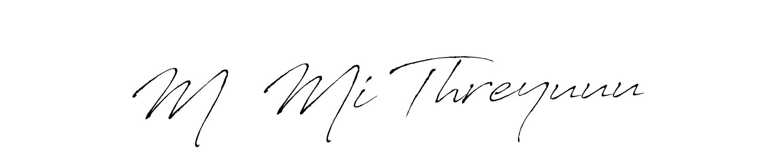 How to Draw Mı Mi Threyuuu signature style? Antro_Vectra is a latest design signature styles for name Mı Mi Threyuuu. Mı Mi Threyuuu signature style 6 images and pictures png